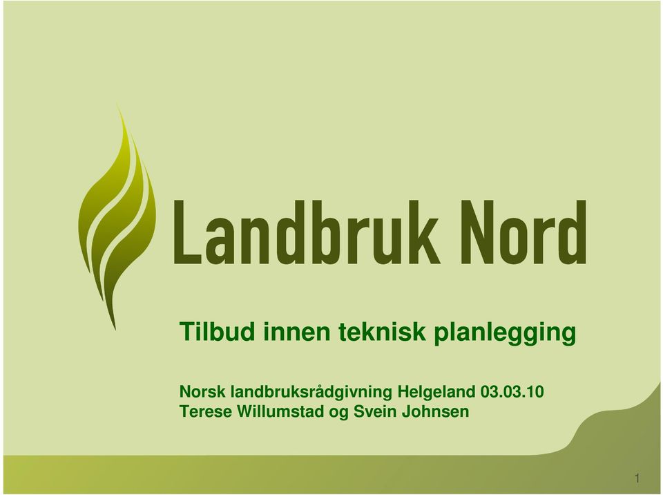 landbruksrådgivning