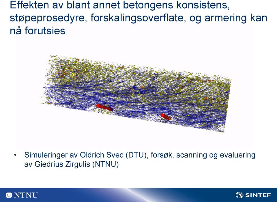 kan nå forutsies Simuleringer av Oldrich Svec