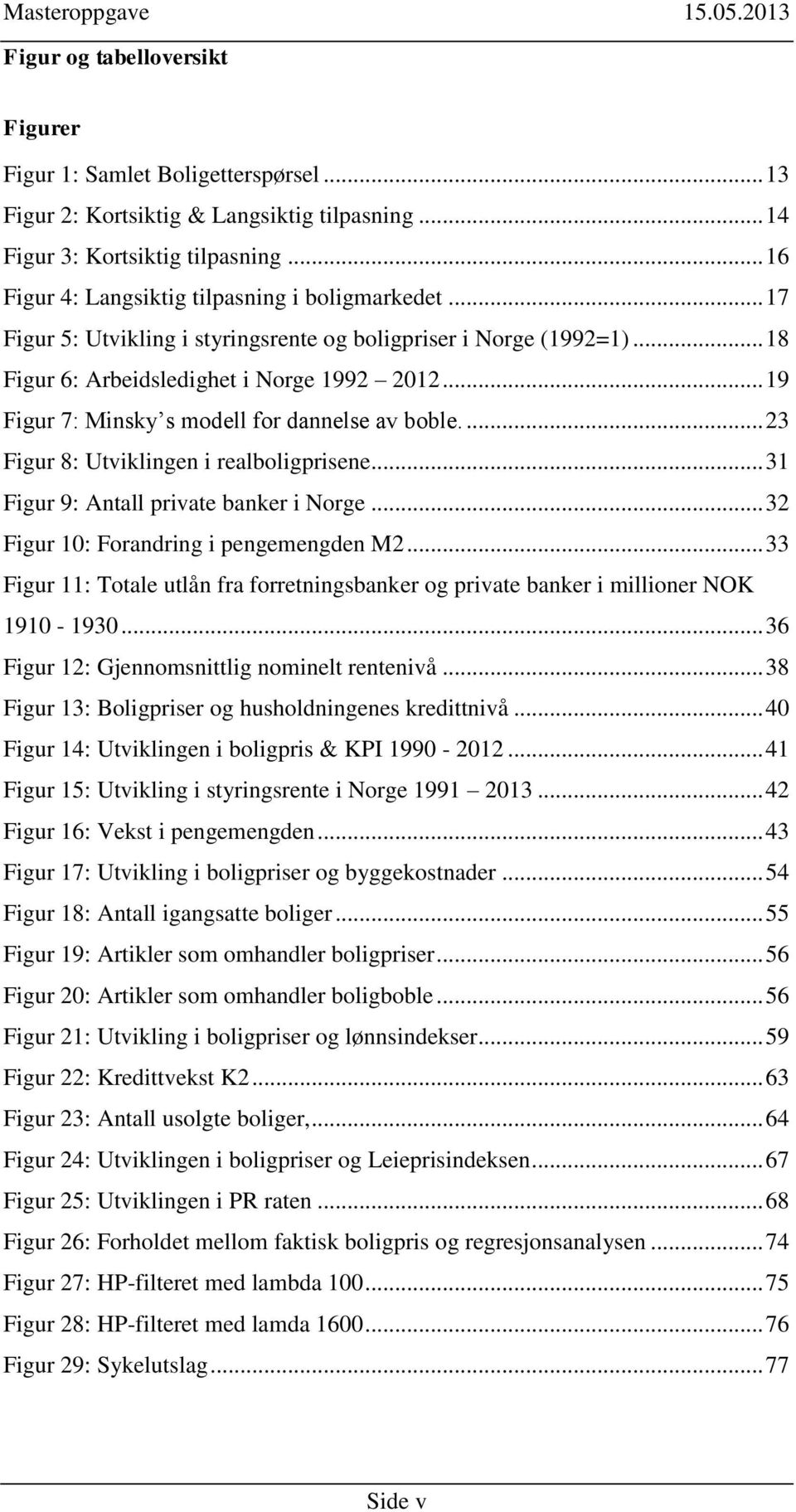 .. 19 Figur 7: Minsky s modell for dannelse av boble.... 23 Figur 8: Utviklingen i realboligprisene... 31 Figur 9: Antall private banker i Norge... 32 Figur 10: Forandring i pengemengden M2.