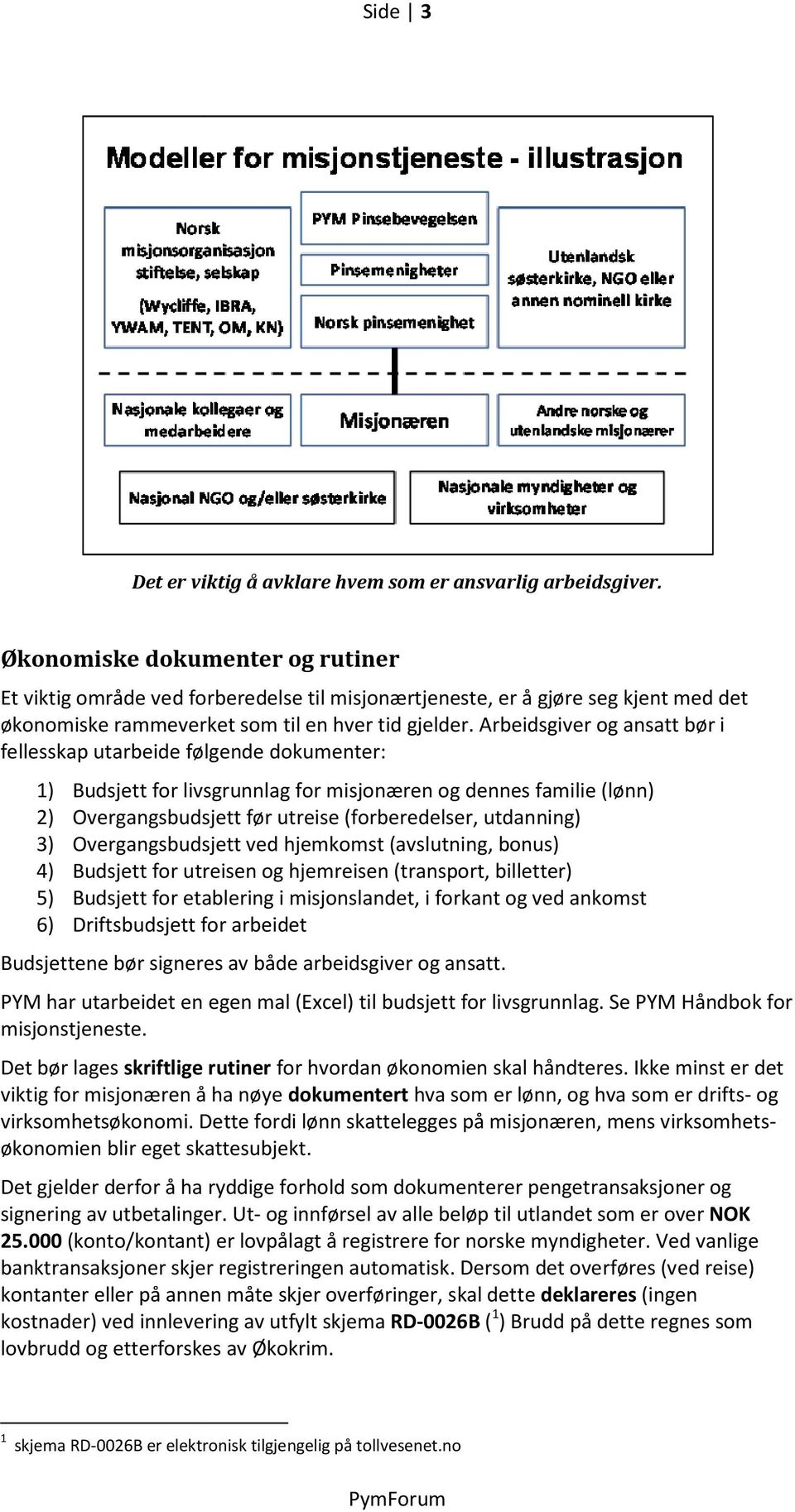 Arbeidsgiver og ansatt bør i fellesskap utarbeide følgende dokumenter: 1) Budsjett for livsgrunnlag for misjonæren og dennes familie (lønn) 2) Overgangsbudsjett før utreise (forberedelser, utdanning)