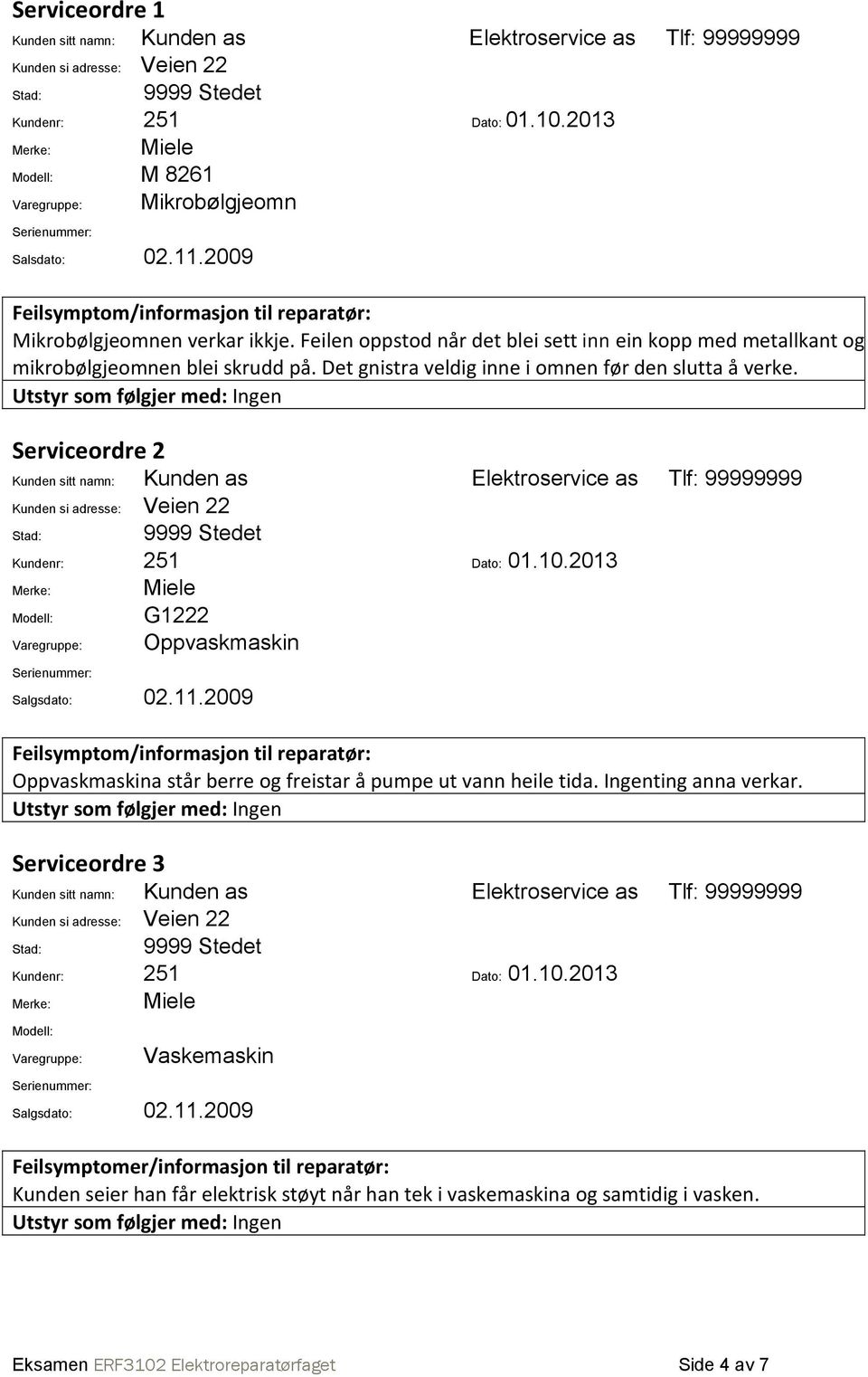 Feilen oppstod når det blei sett inn ein kopp med metallkant og mikrobølgjeomnen blei skrudd på. Det gnistra veldig inne i omnen før den slutta å verke.