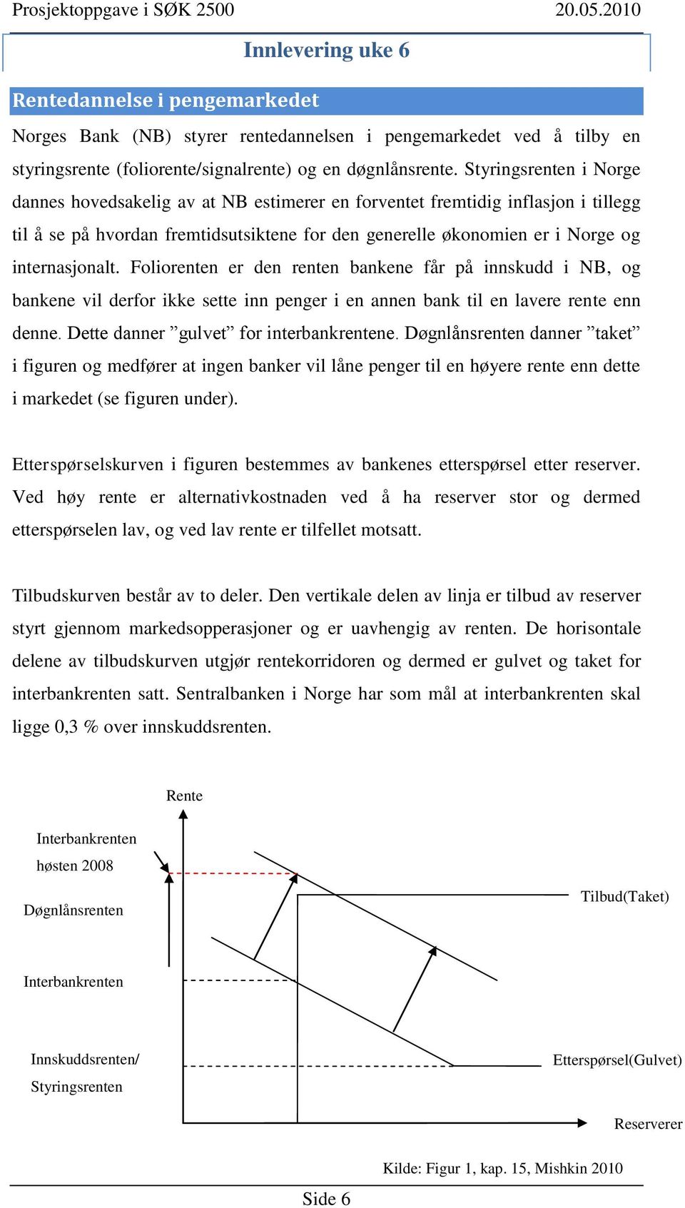 Foliorenten er den renten bankene får på innskudd i NB, og bankene vil derfor ikke sette inn penger i en annen bank til en lavere rente enn denne. Dette danner gulvet for interbankrentene.