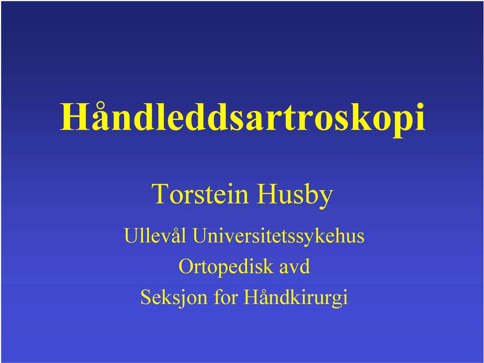 Universitetssykehus