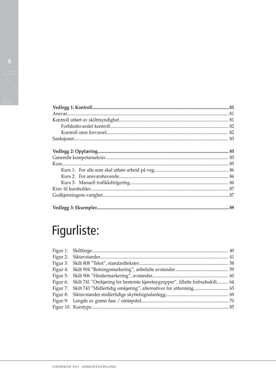 .. 87 Godkjenningens varighet... 87 Vedlegg 3: Eksempler... 89 Figurliste: Figur 1: Skiltfarge... 40 Figur 2: Siktavstander... 41 Figur 3: Skilt 808 Tekst, standardtekster.