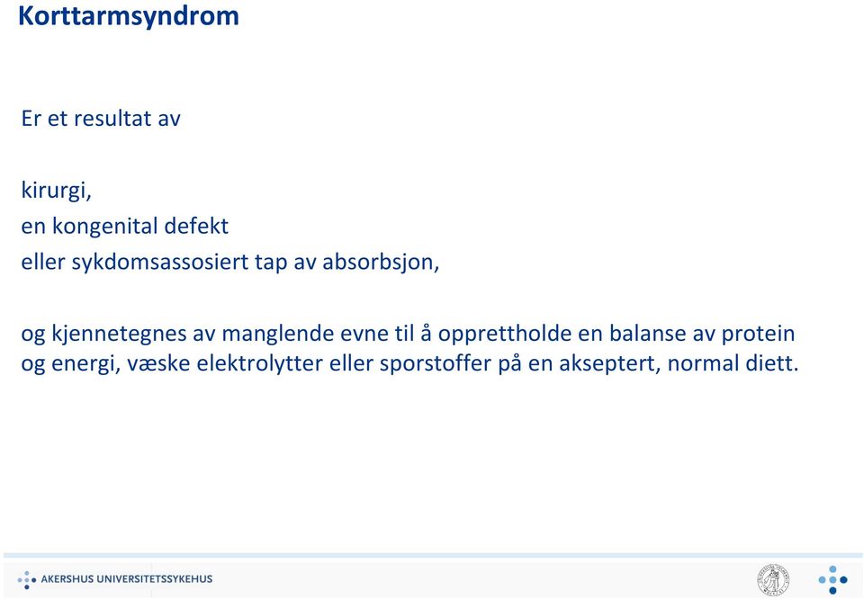 manglende evne til å opprettholde en balanse av protein og