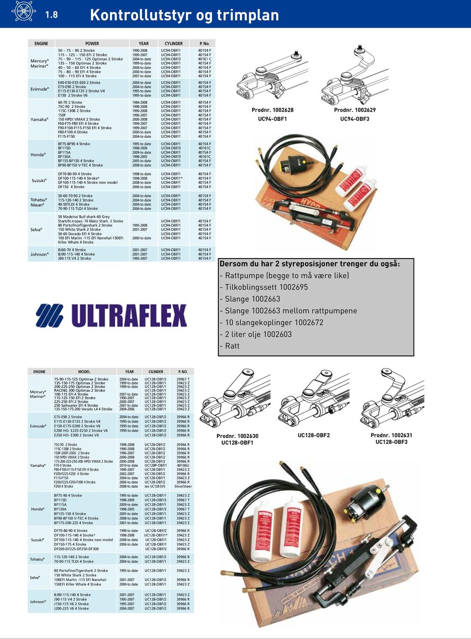 Stroke E40-E50-E55-E60 2 Stroke E75-E90 2 Stroke E115-E130-E135 2 Stroke V4 E150 2 Stroke V6 60-70 2 Stroke 75C-90 2 Stroke 115C-130B 2 Stroke 150F 150 HPDI VMAX 2 Stroke F60-F75-F80 EFI 4 Stroke