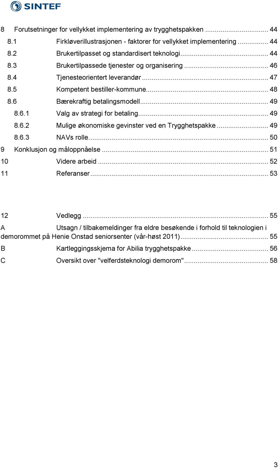 .. 49 8.6.3 NAVs rolle... 50 9 Konklusjon og måloppnåelse... 51 10 Videre arbeid... 52 11 Referanser... 53 12 Vedlegg.