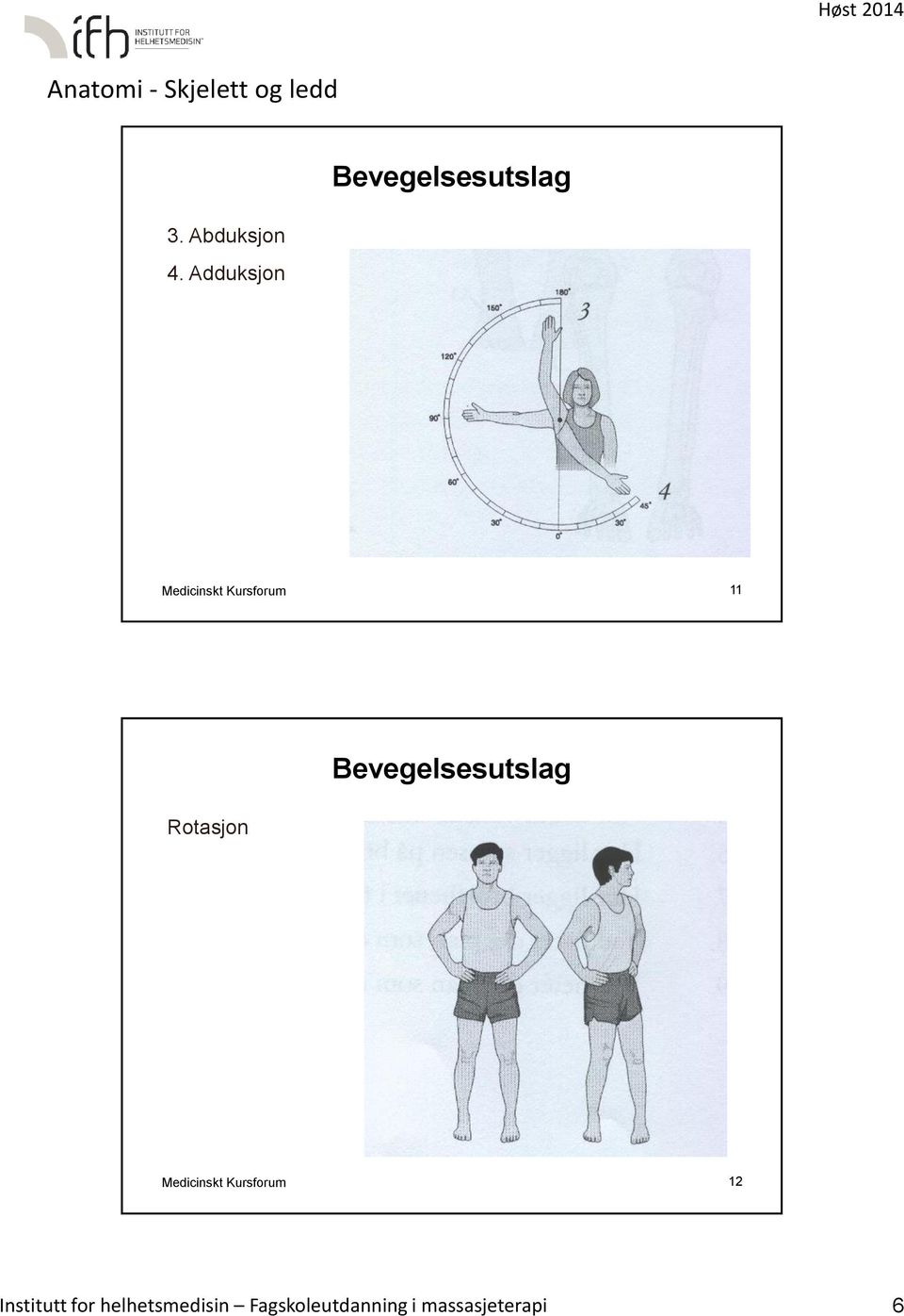 Bevegelsesutslag Medicinskt Kursforum 12