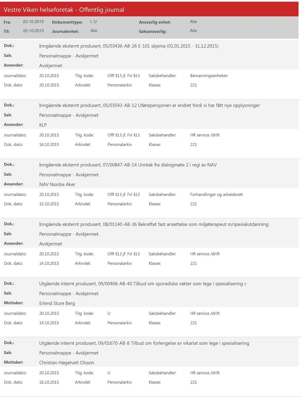 2015 Arkivdel: Personalarkiv Inngående eksternt produsert, 07/00847-AB-14 nntak fra dialogmøte 2 i regi av NAV Personalmappe - NAV Nordre Aker Forhandlinger og arbeidsrett Dok. dato: 15.10.