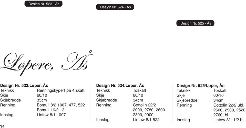 Lintow 8/1 1007 14 Design Nr.