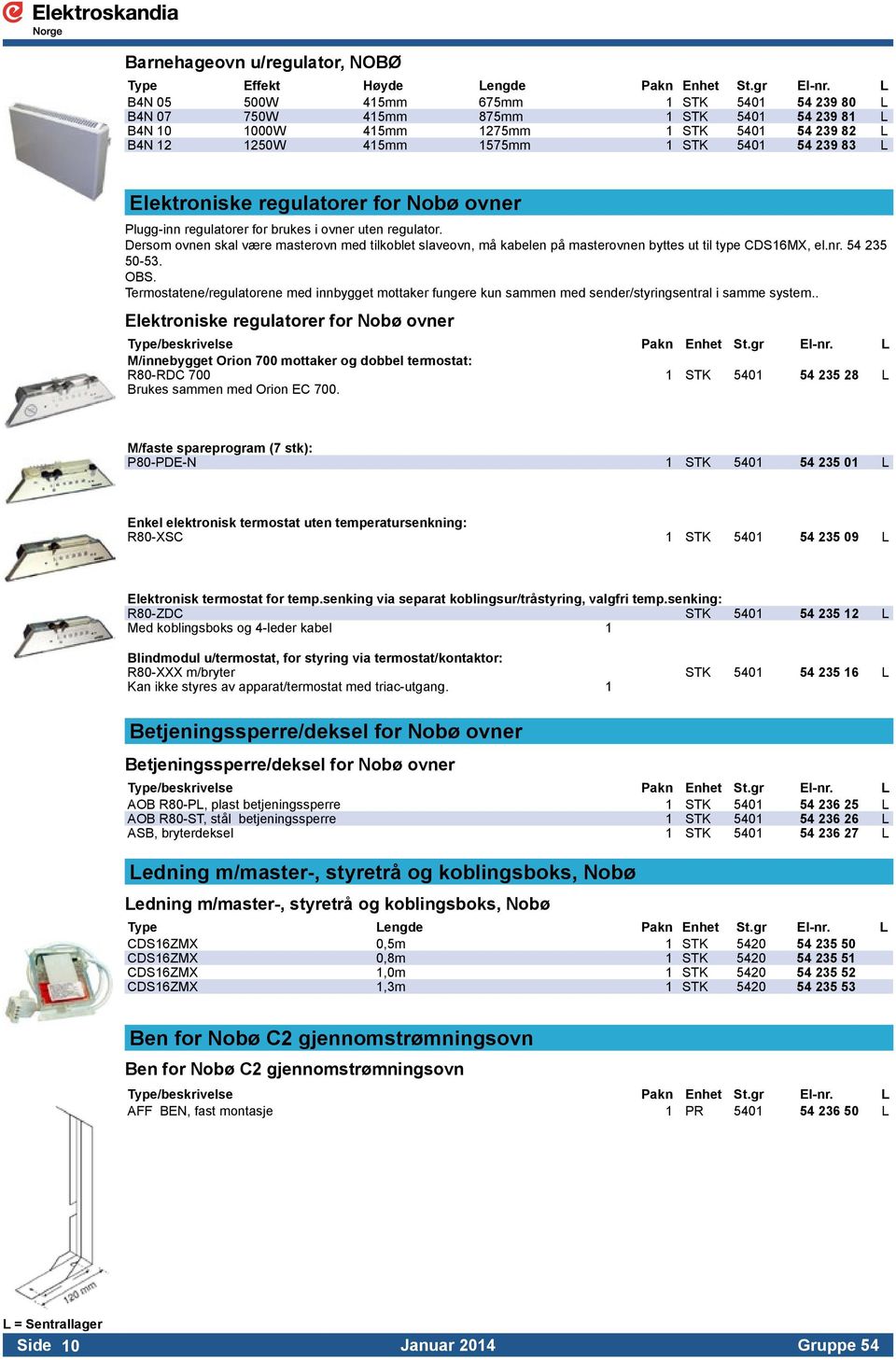 Elektroniske regulatorer for Nobø ovner Plugg-inn regulatorer for brukes i ovner uten regulator.