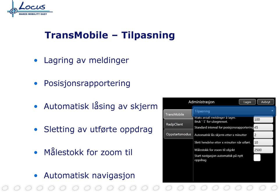 Automatisk låsing av skjerm Sletting av