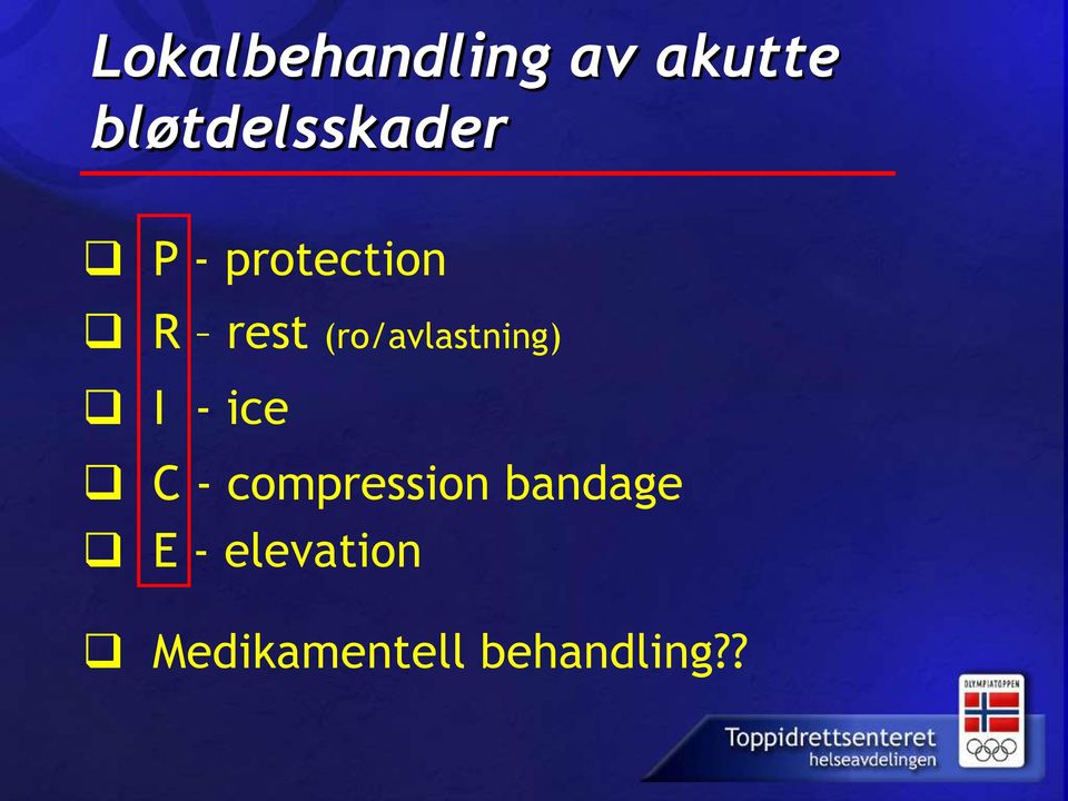 (ro/avlastning) I - ice C -