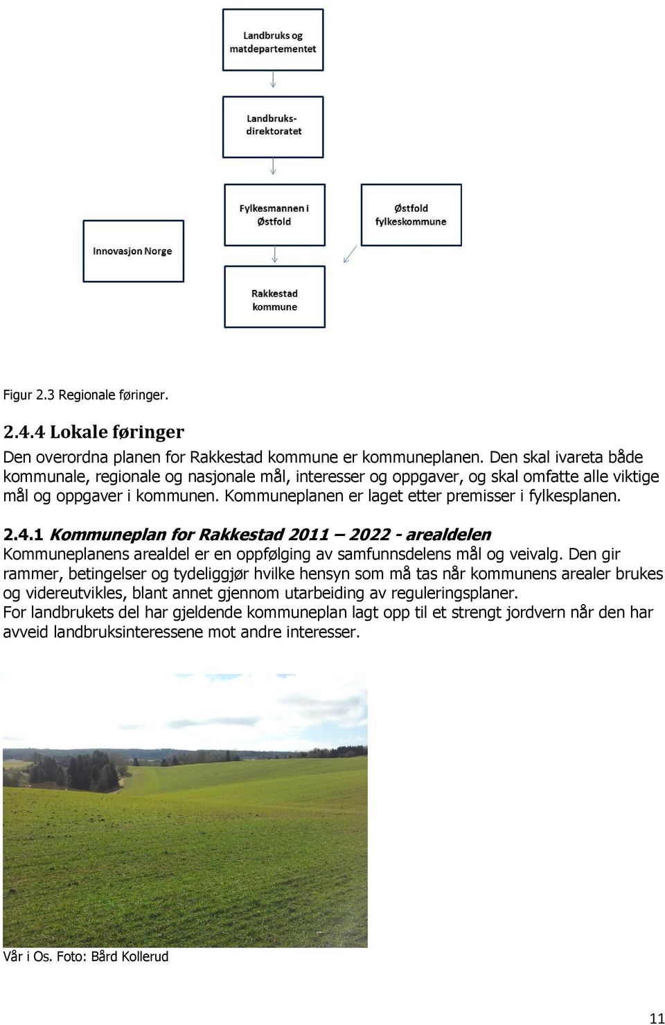 2.4.1 Kommuneplan for Rakkestad 2011 2022 - arealdelen Kommuneplanens arealdel er en oppfølging av samfunnsdelens mål og veivalg.
