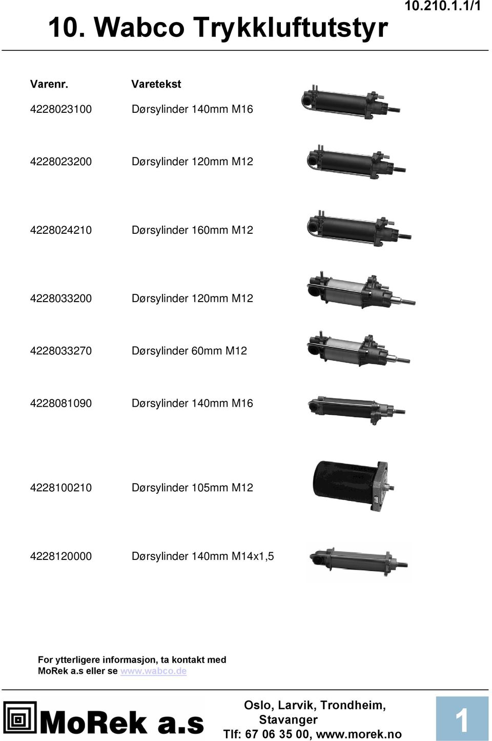 422802420 Dørsylinder 60mm M2 4228033200 Dørsylinder 20mm M2