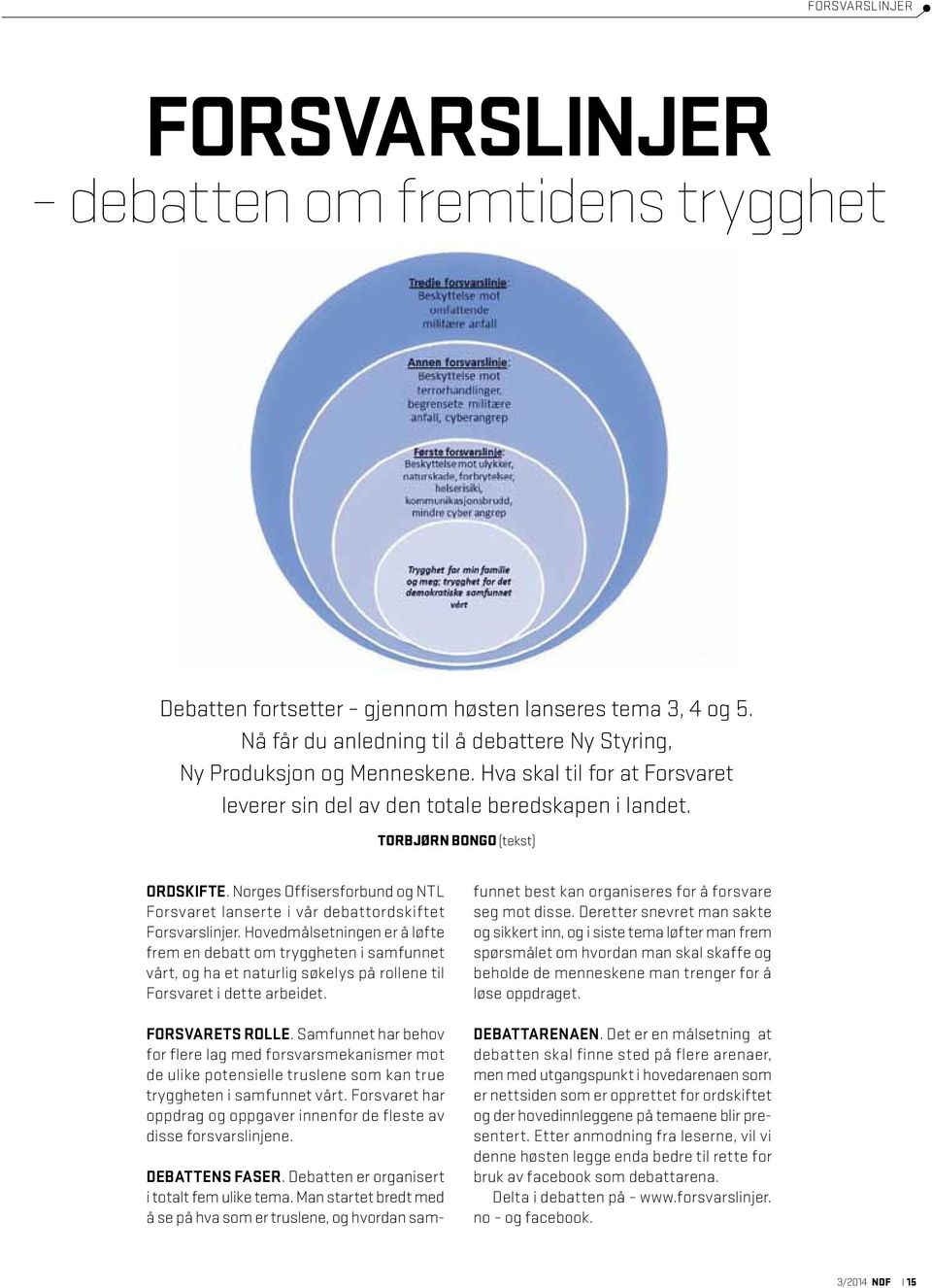 Norges Offisersforbund og NTL Forsvaret lanserte i vår debattordskiftet Forsvarslinjer.