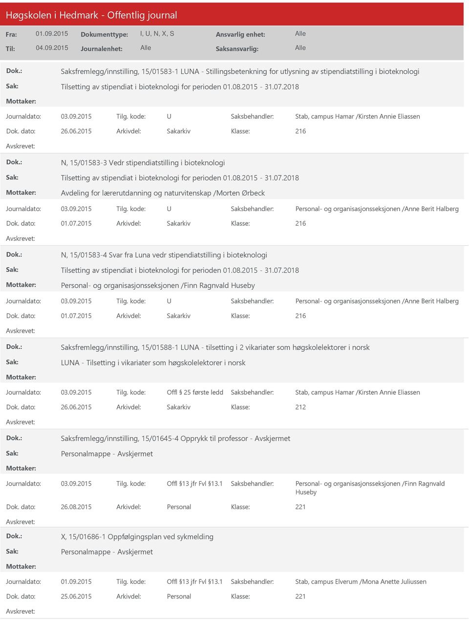 2018 Avdeling for lærerutdanning og naturvitenskap /Morten Ørbeck Personal- og organisasjonsseksjonen /Anne Berit Halberg Dok. dato: 01.07.