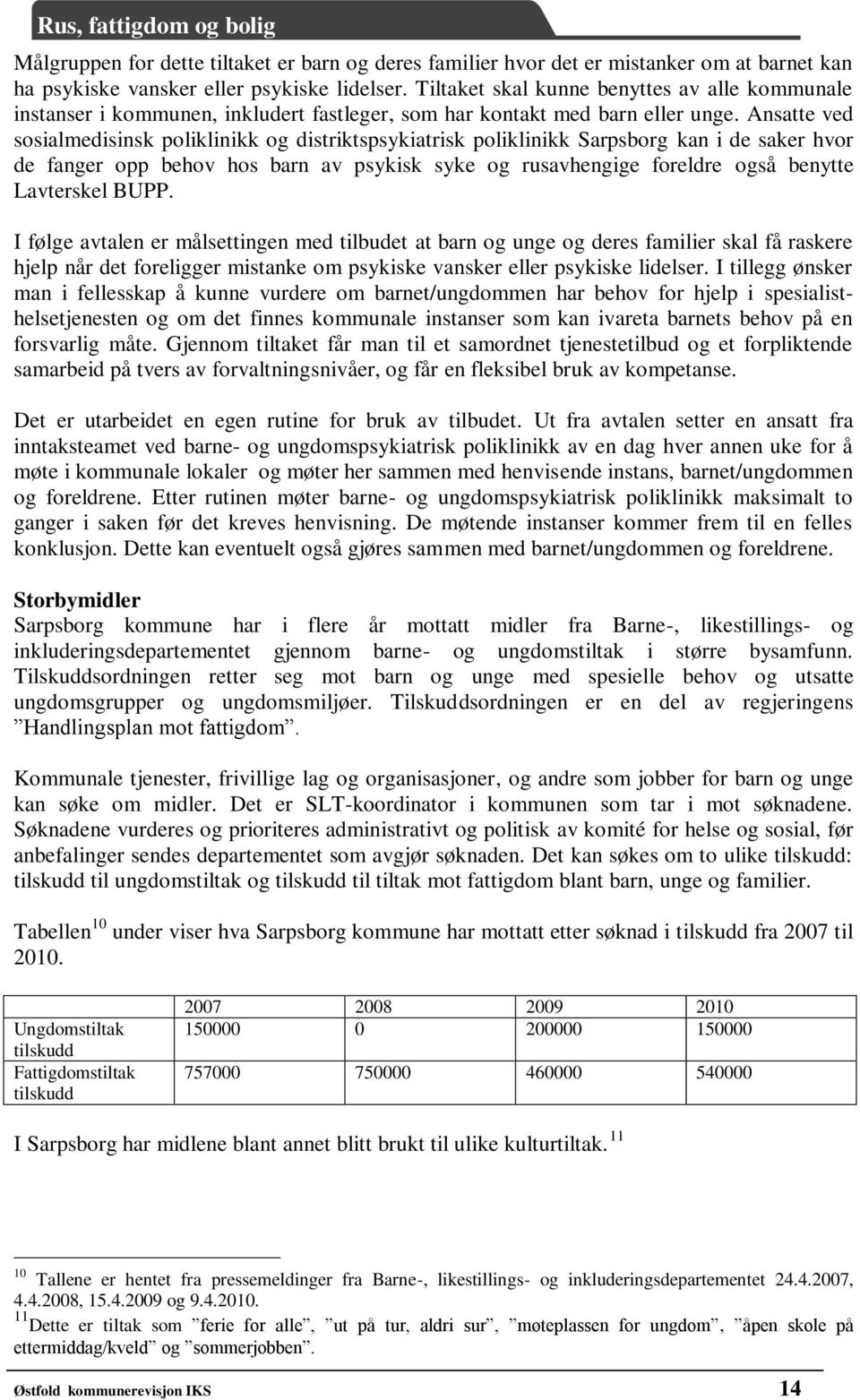 Ansatte ved sosialmedisinsk poliklinikk og distriktspsykiatrisk poliklinikk Sarpsborg kan i de saker hvor de fanger opp behov hos barn av psykisk syke og rusavhengige foreldre også benytte Lavterskel