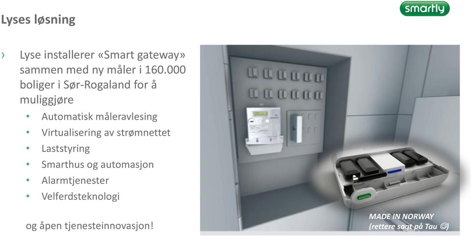 Virtualisering av strømnettet Laststyring Smarthus og automasjon