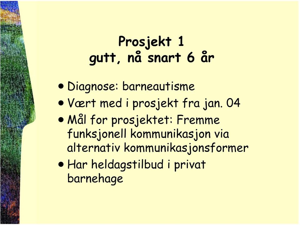 04 Mål for prosjektet: Fremme funksjonell