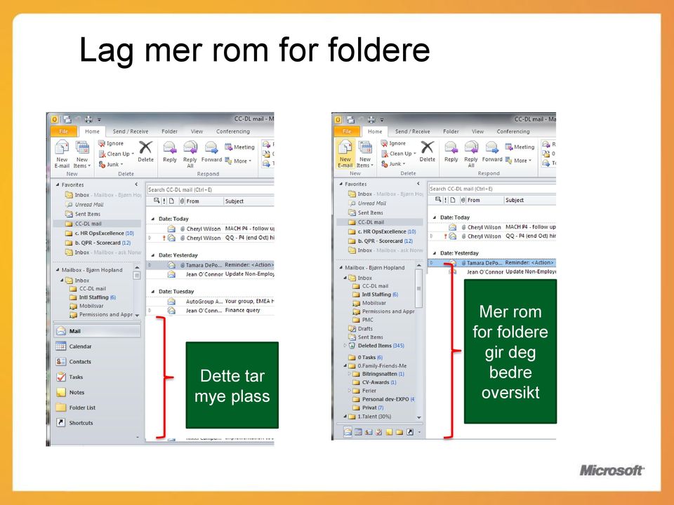 rom folders for foldere visible gir