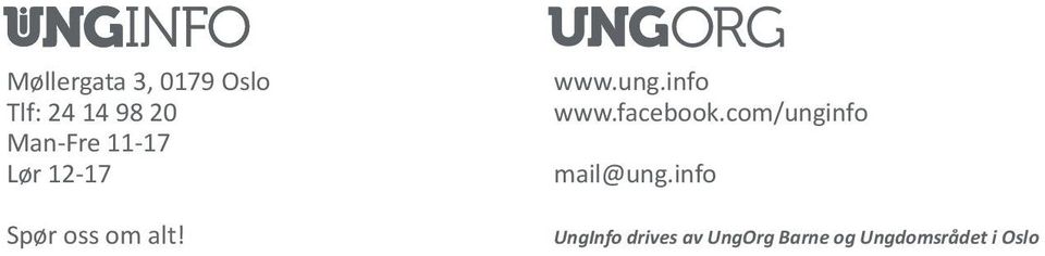 ung.info www.facebook.com/unginfo mail@ung.