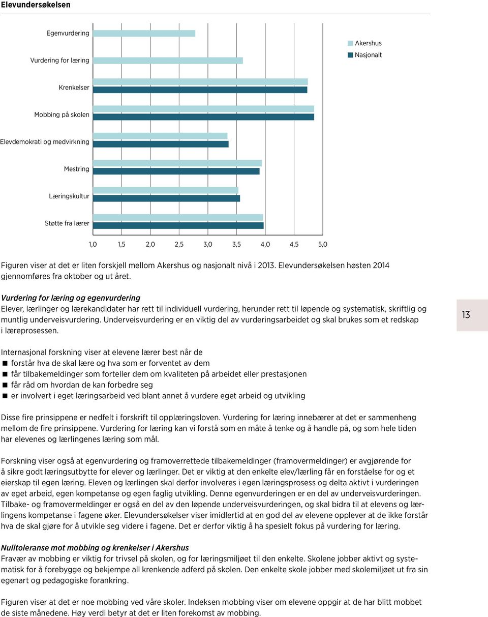 Vurdering for læring og egenvurdering Elever, lærlinger og lærekandidater har rett til individuell vurdering, herunder rett til løpende og systematisk, skriftlig og muntlig underveisvurdering.