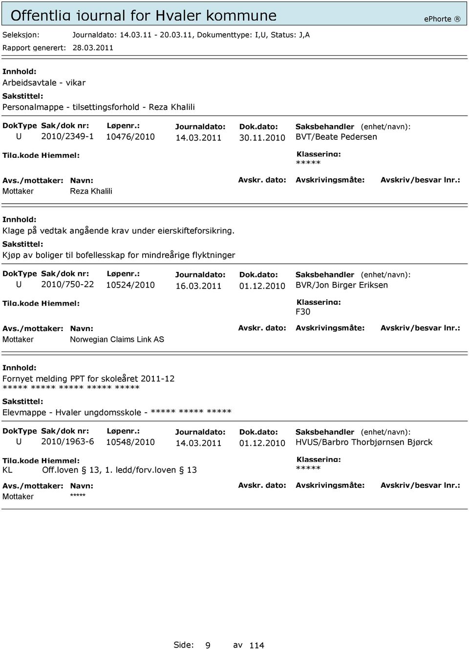 Kjøp av boliger til bofellesskap for mindreårige flyktninger 2010/750-22 10524/2010 01.12.