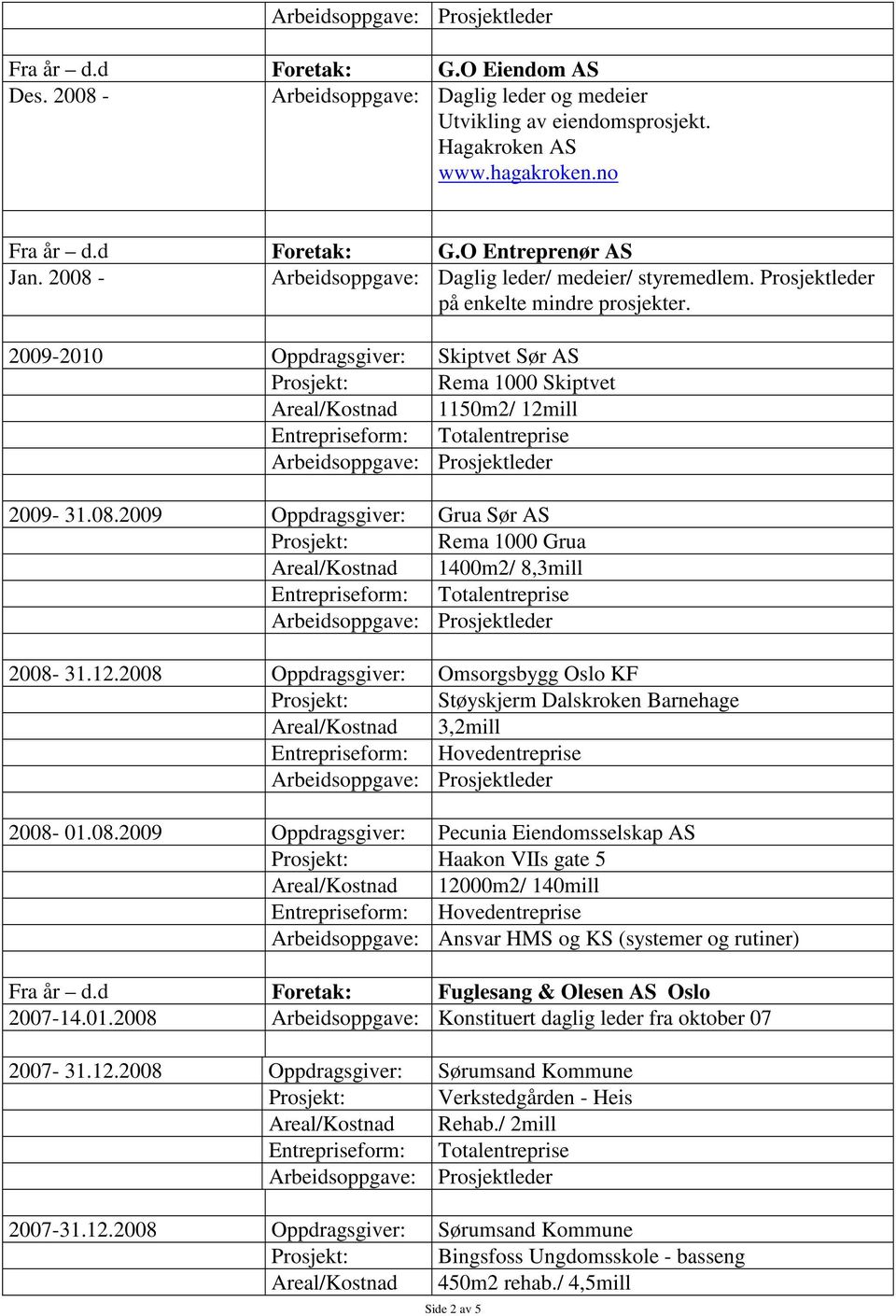 2009-2010 Oppdragsgiver: Skiptvet Sør AS Prosjekt: Rema 1000 Skiptvet Areal/Kostnad 1150m2/ 12mill 2009-31.08.