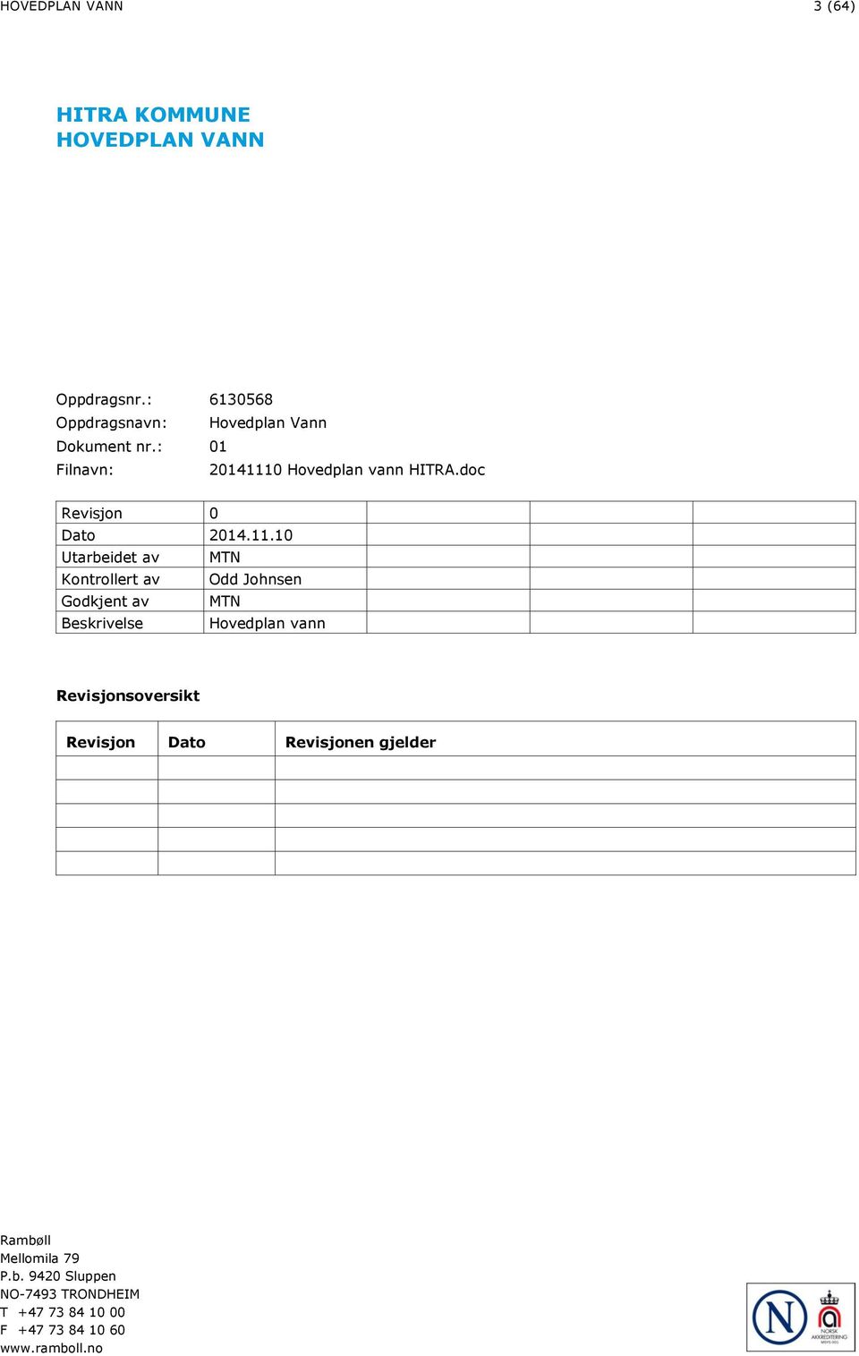 doc Revisjon 0 Dato 2014.11.