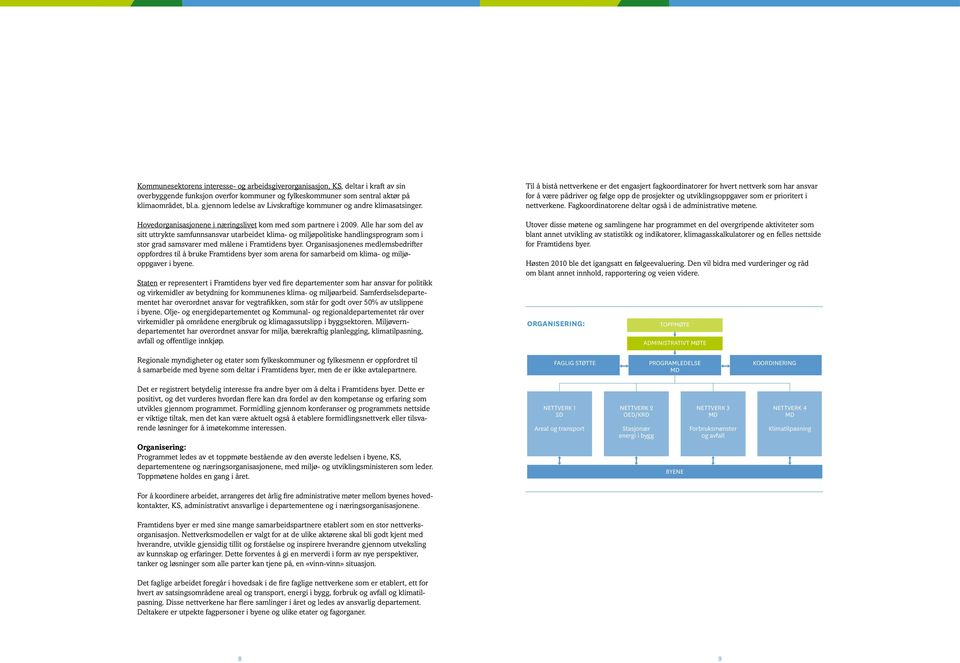 Alle har som del av sitt uttrykte samfunnsansvar utarbeidet klima- og miljøpolitiske handlingsprogram som i stor grad samsvarer med målene i Framtidens byer.