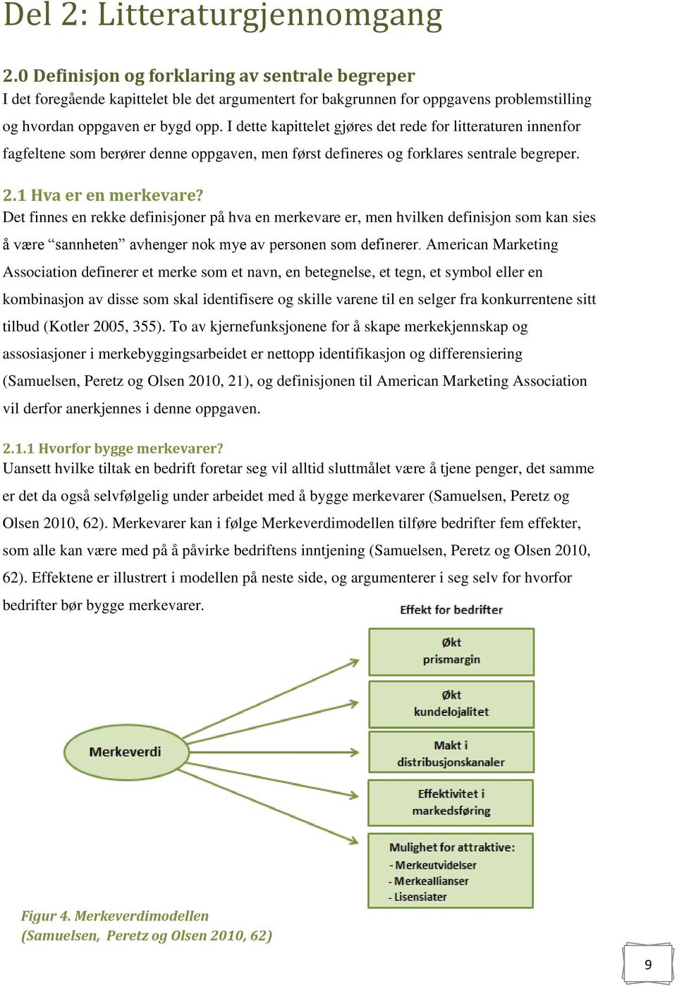 I dette kapittelet gjøres det rede for litteraturen innenfor fagfeltene som berører denne oppgaven, men først defineres og forklares sentrale begreper. 2.1 Hva er en merkevare?