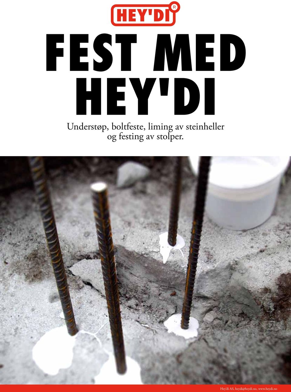 steinheller og festing av