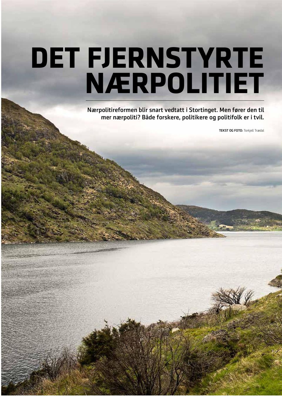 Men fører den til mer nærpoliti?