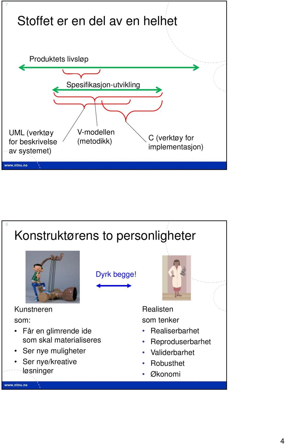 personligheter Dyrk begge!