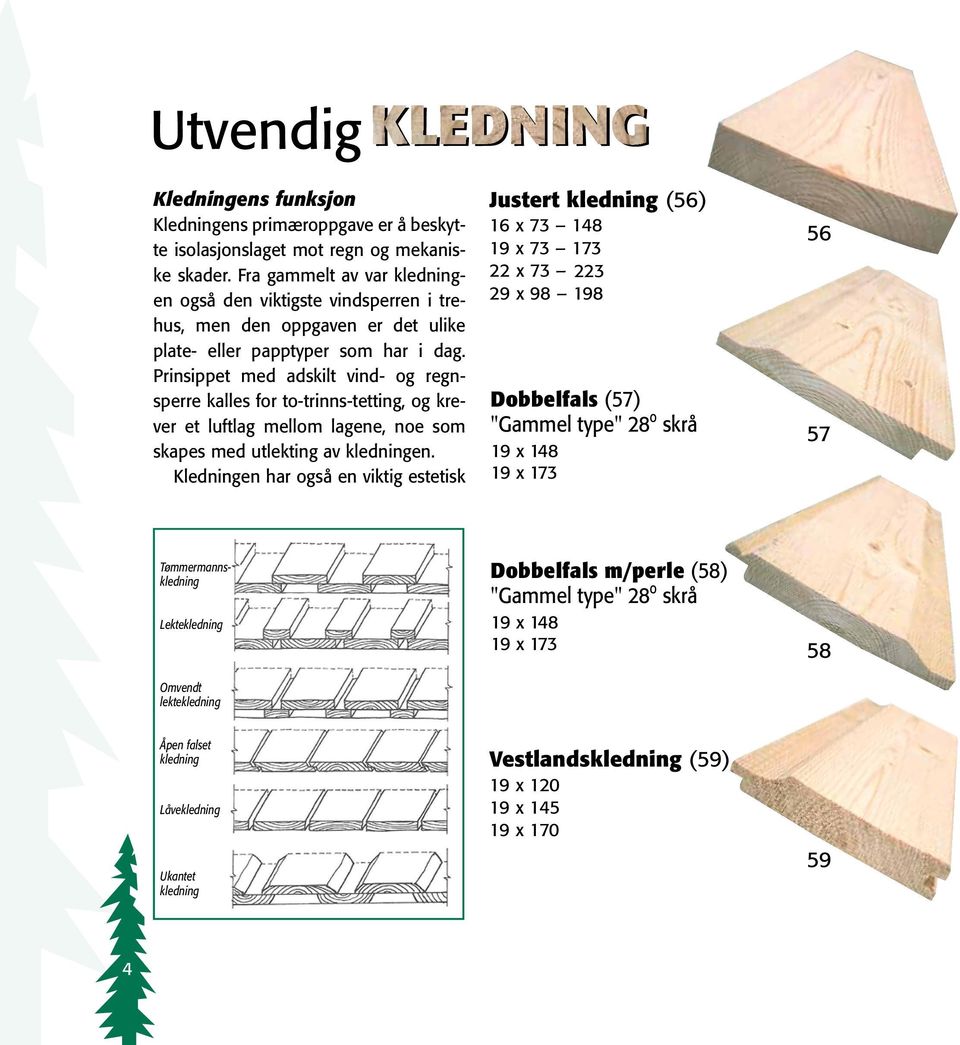 Prinsippet med adskilt vind- og regnsperre kalles for to-trinns-tetting, og krever et luftlag mellom lagene, noe som skapes med utlekting av kledningen.