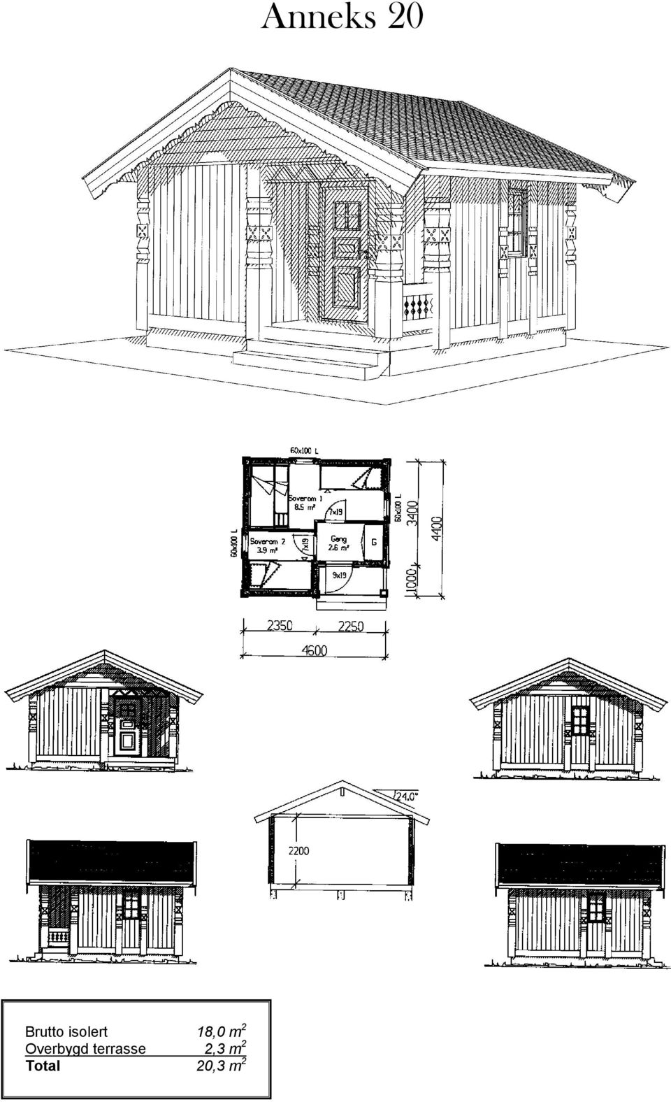 terrasse 2,3 m 2