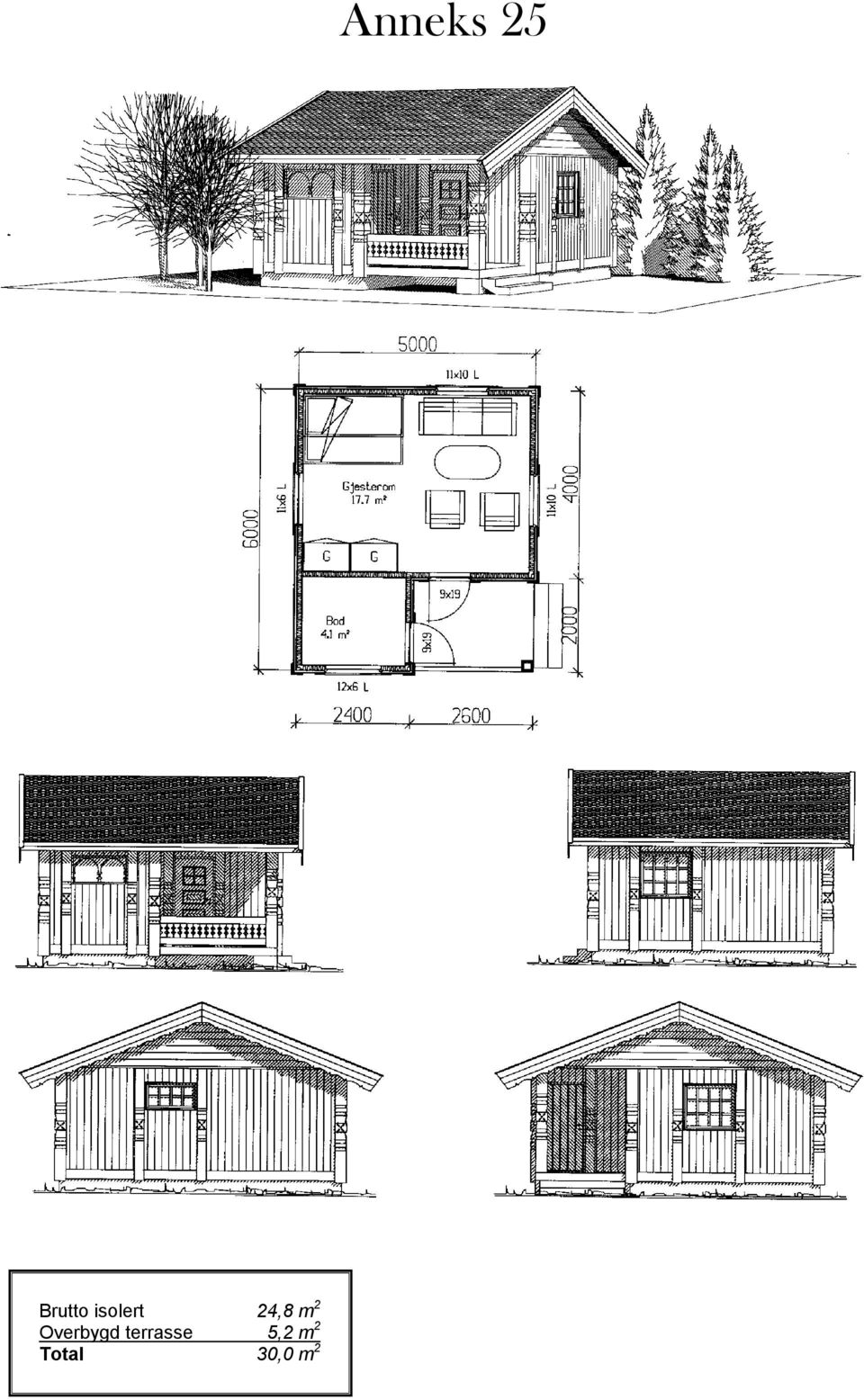 terrasse 5,2 m 2