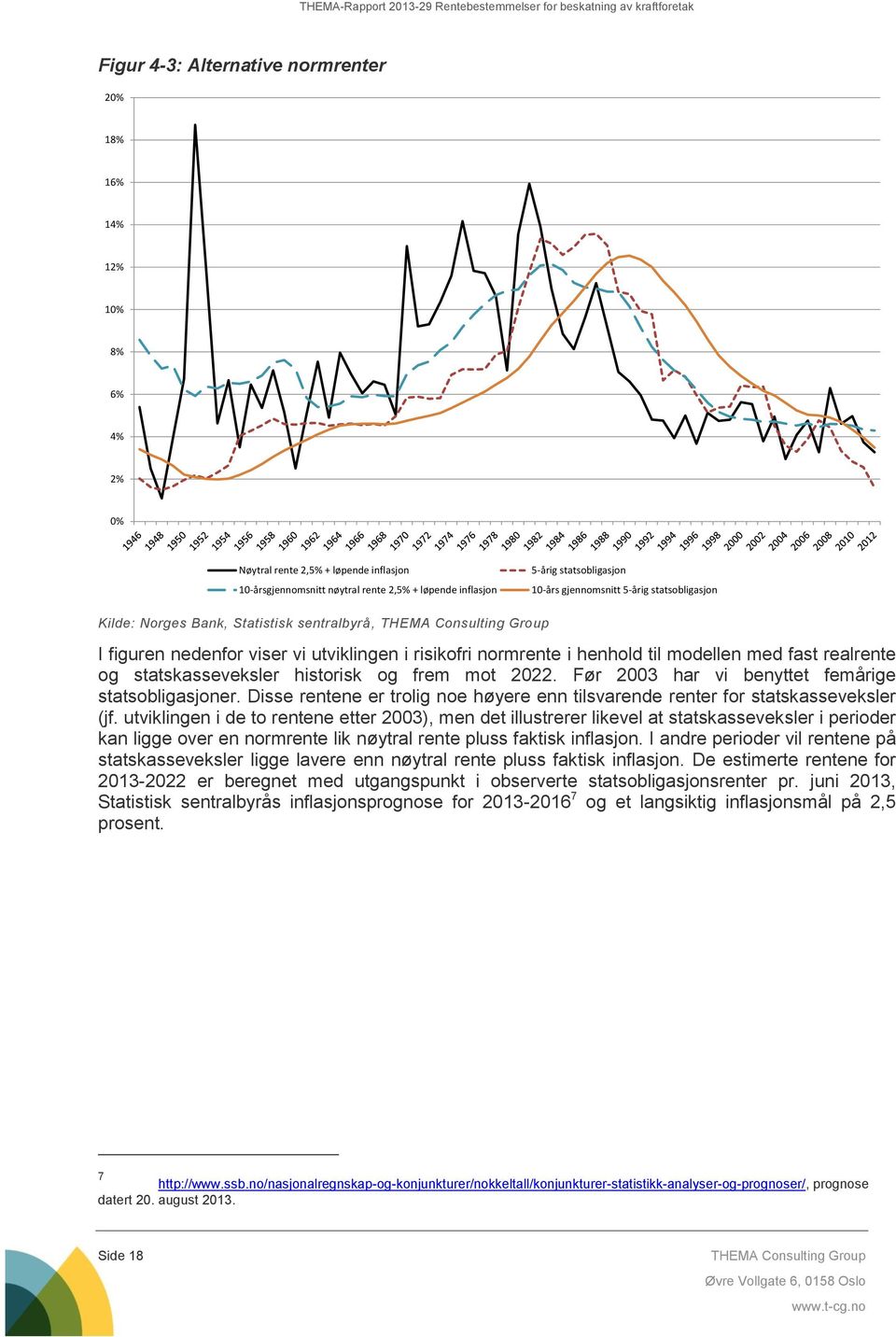 statskasseveksler historisk og frem mot 2022. Før 2003 har vi benyttet femårige statsobligasjoner. Disse rentene er trolig noe høyere enn tilsvarende renter for statskasseveksler (jf.