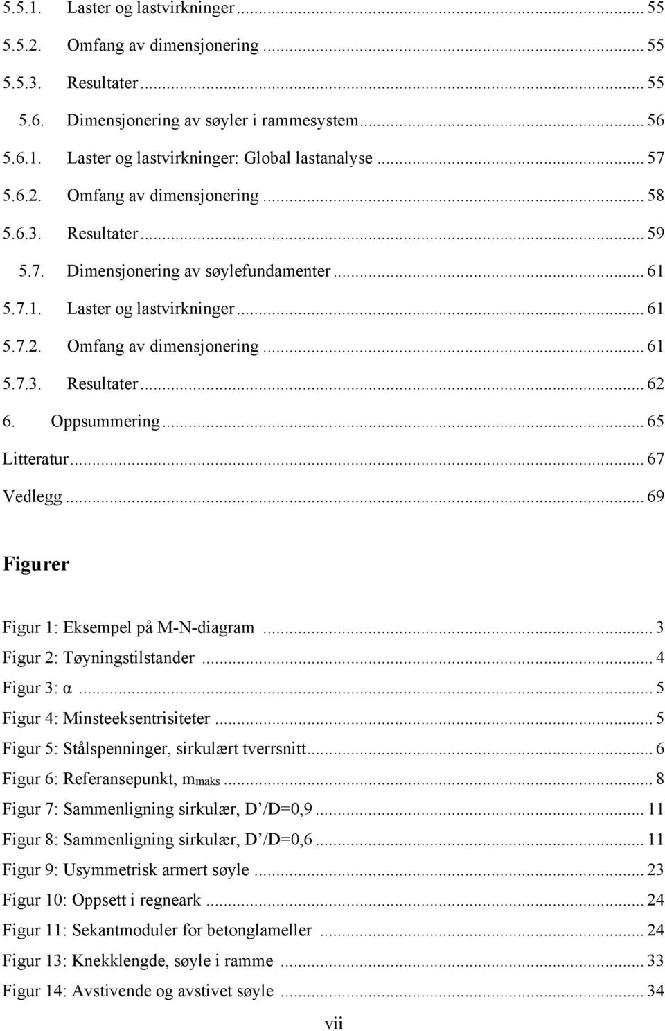 Oppsummering... 65 Litteratur... 67 Vedlegg... 69 Figurer Figur 1: Eksempel på M-N-diagram... 3 Figur 2: Tøyningstilstander... 4 Figur 3: α... 5 Figur 4: Minsteeksentrisiteter.