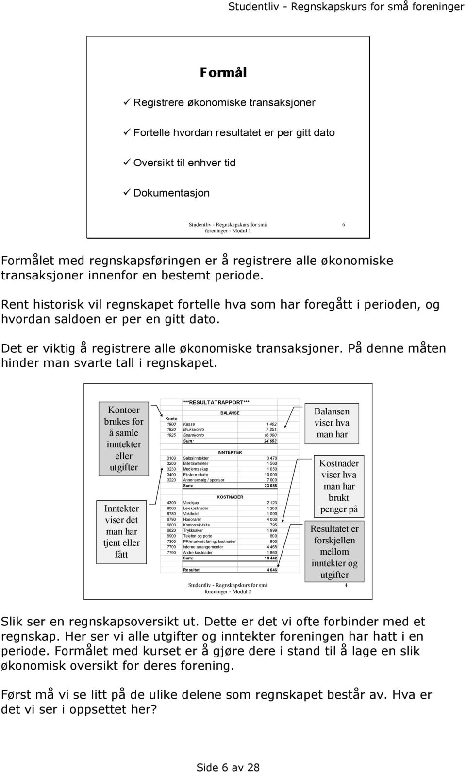 Det er viktig å registrere alle økonomiske transaksjoner. På denne måten hinder man svarte tall i regnskapet.