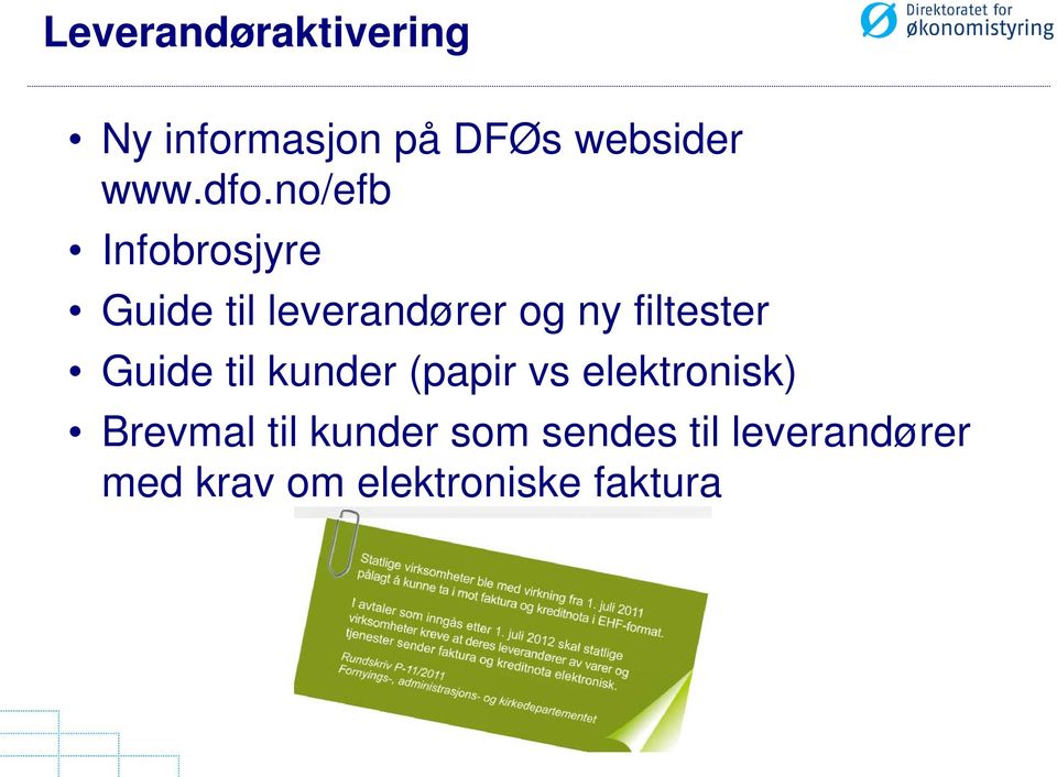 filtester Guide til kunder (papir vs elektronisk) Brevmal