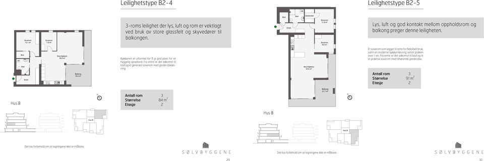 11,8 m² 8,8 m² Lys, luft og god kontakt mellom oppholdsrom og balkong preger denne leiligheten. 9,9 m² Kjøkkenet er utformet for å gi god plass for et hyggelig spisebord.