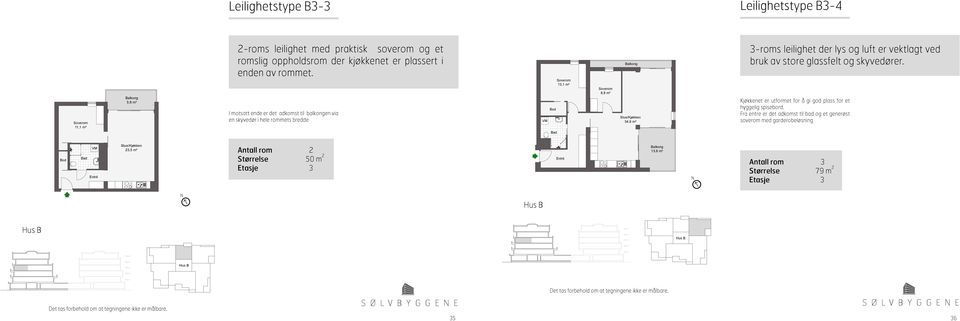 I motsatt ende er det adkomst til balkongen via en skyvedør i hele rommets bredde 1,1 m² 8,8 m² 4,9 m² -roms leilighet der lys og luft er vektlagt ved bruk