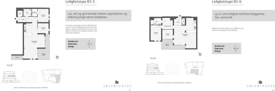 WC 8,8 m² Et soverom som legger til rette for fleksibelt bruk, samt en moderne kjøkkenløsning gir denne leiligheten særpreg og fleksibilitet.