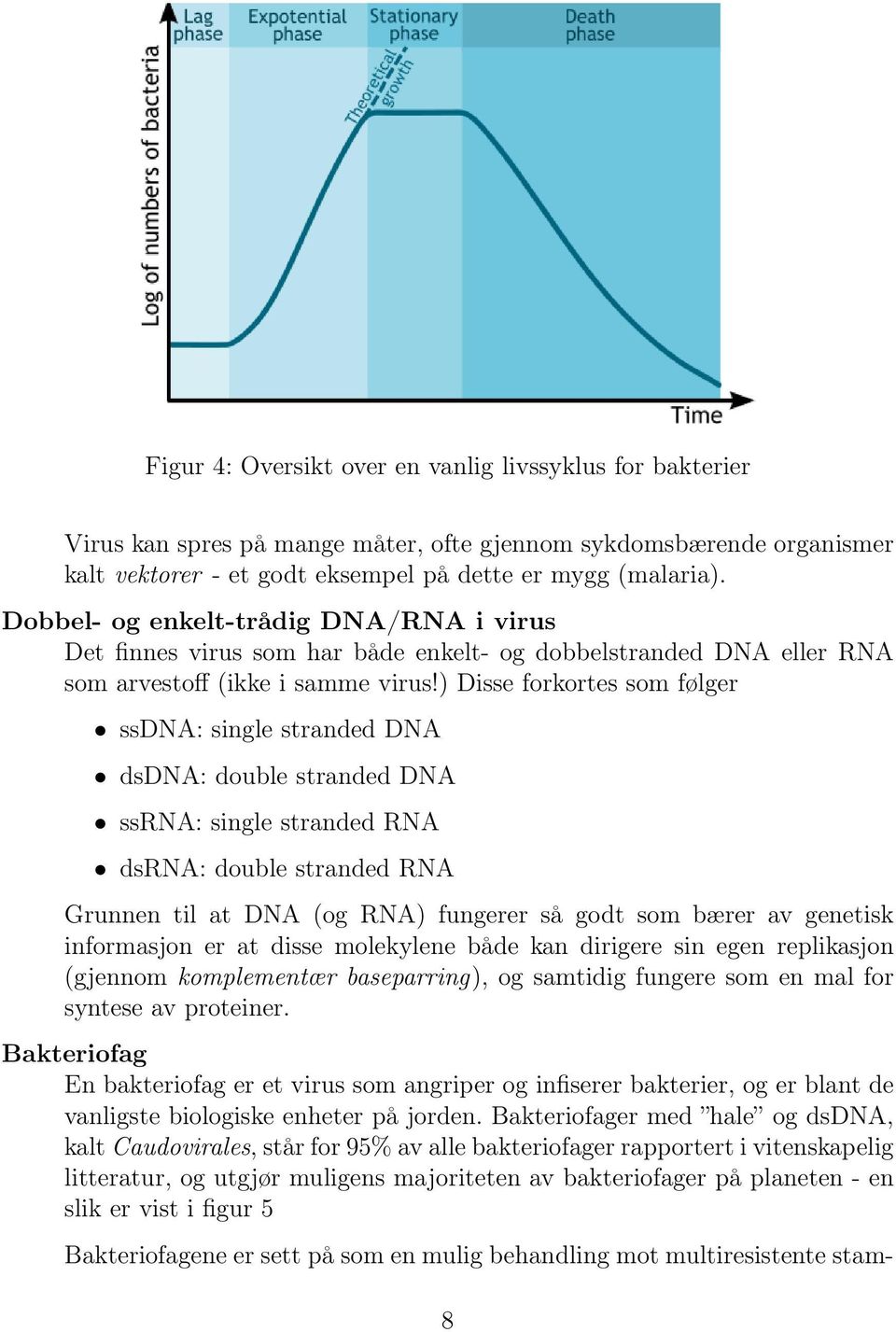 ) Disse forkortes som følger ssdna: single stranded DNA dsdna: double stranded DNA ssrna: single stranded RNA dsrna: double stranded RNA Grunnen til at DNA (og RNA) fungerer så godt som bærer av