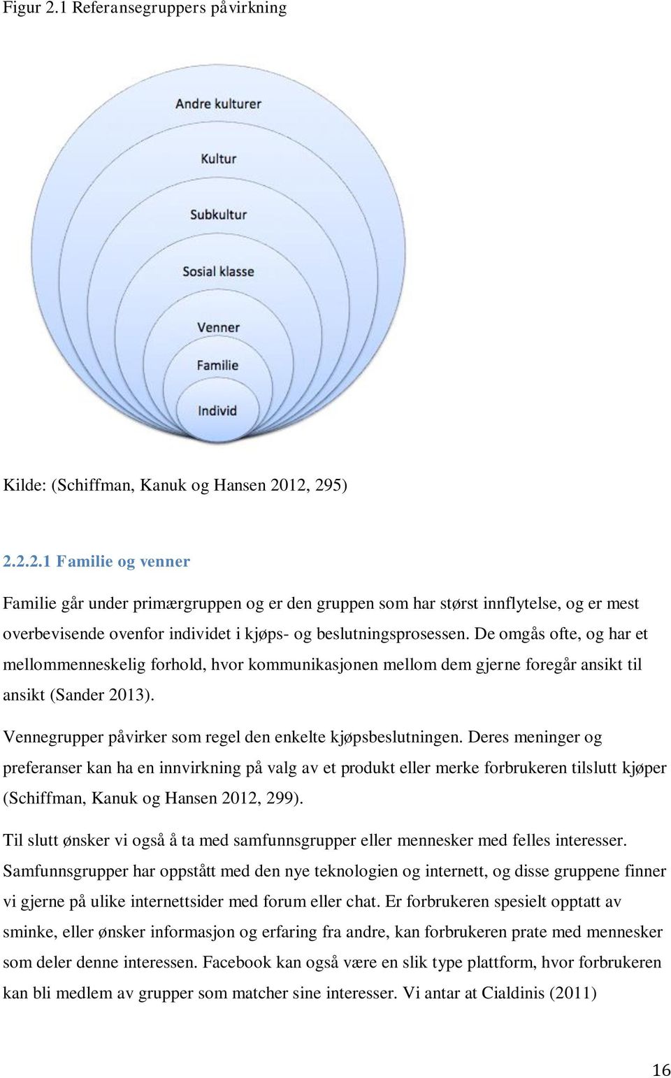 Deres meninger og preferanser kan ha en innvirkning på valg av et produkt eller merke forbrukeren tilslutt kjøper (Schiffman, Kanuk og Hansen 2012, 299).