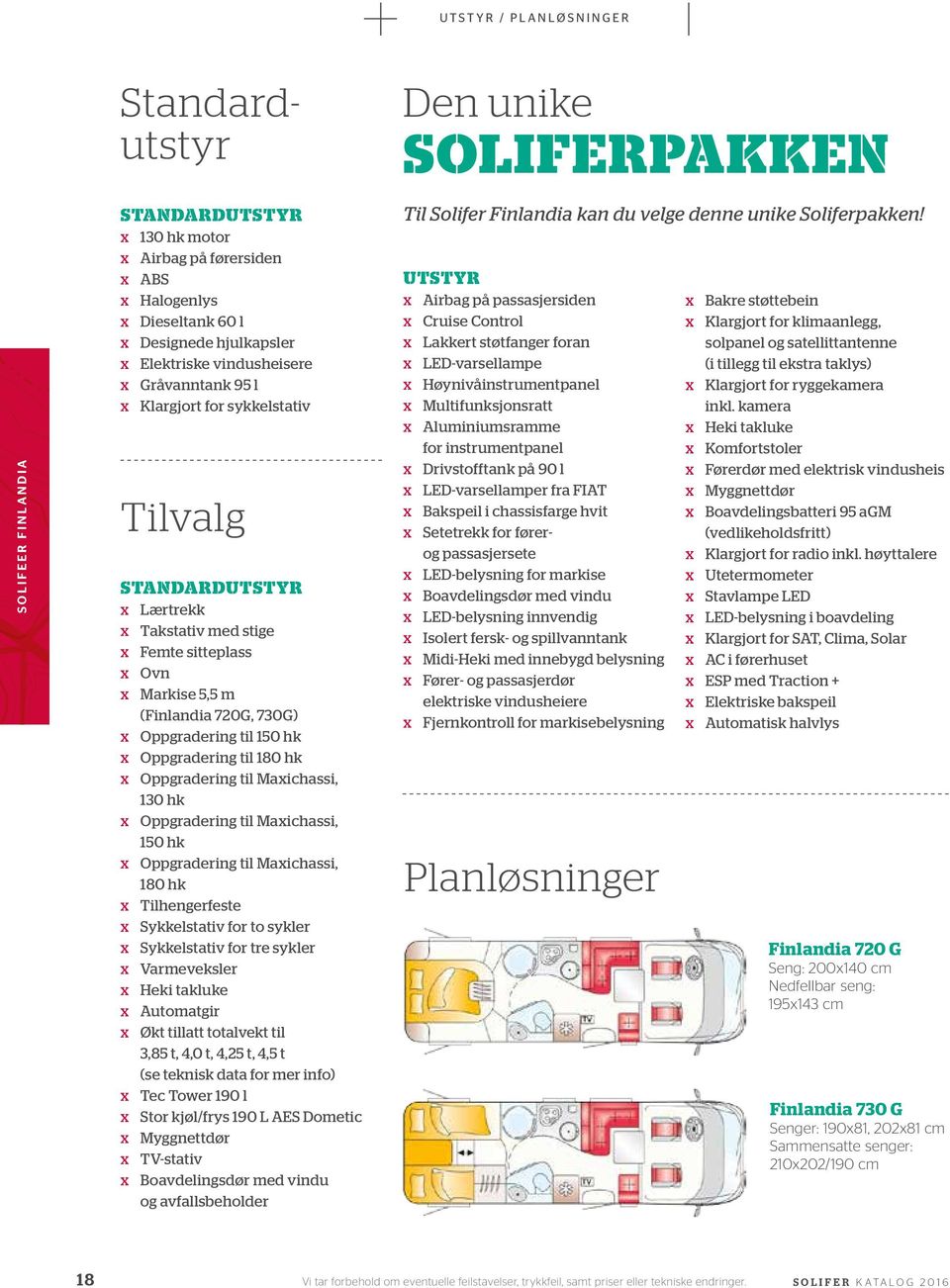 Oppgradering til 180 hk x Oppgradering til Maxichassi, 130 hk x Oppgradering til Maxichassi, 150 hk x Oppgradering til Maxichassi, 180 hk x Tilhengerfeste x Sykkelstativ for to sykler x Sykkelstativ