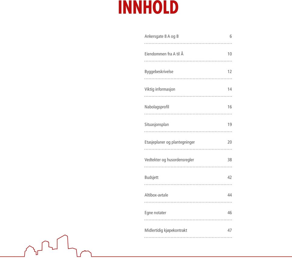 Situasjonsplan 19 Etasjeplaner og plantegninger 20 Vedtekter og