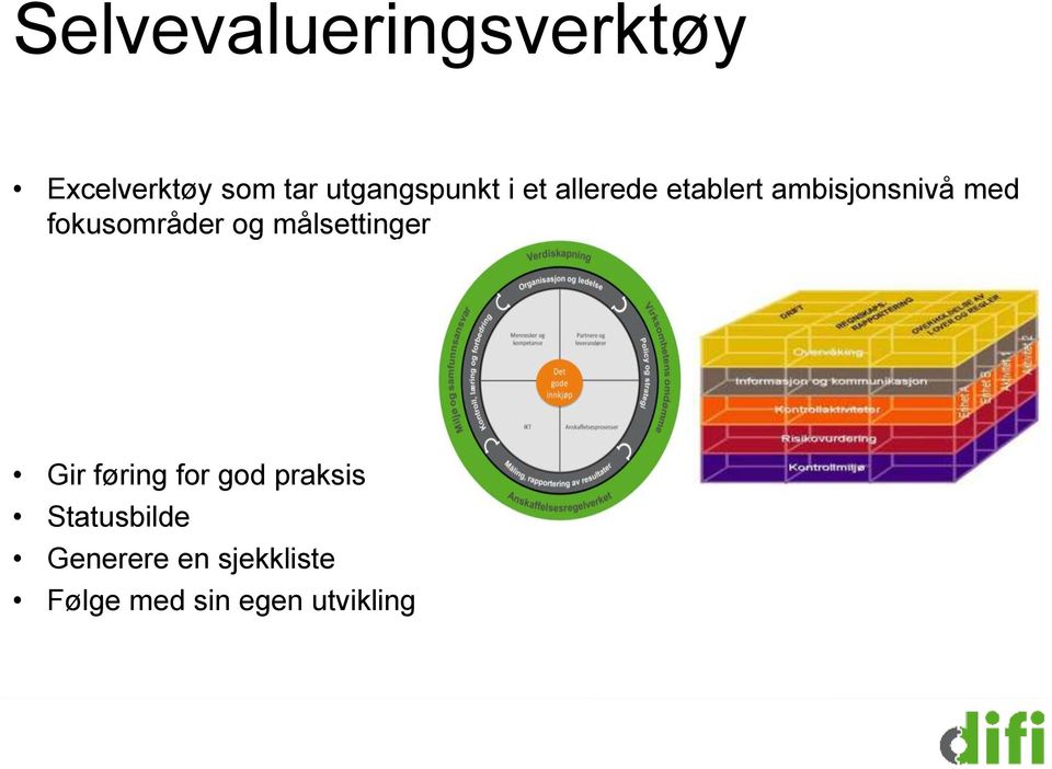 fokusområder og målsettinger Gir føring for god